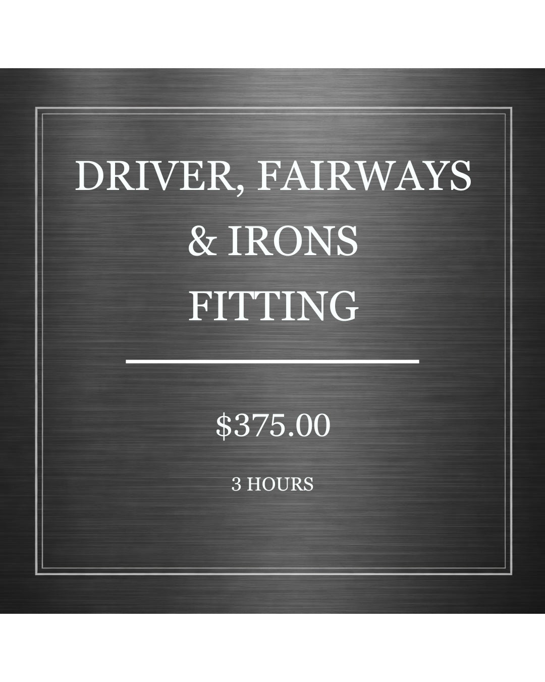 Driver Fairways & Irons Fitting - Jeff Shuster Golf