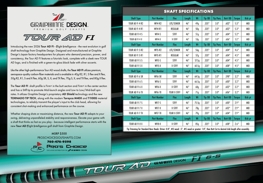 Graphite Design  - Tour AD F1 - Jeff Shuster Golf