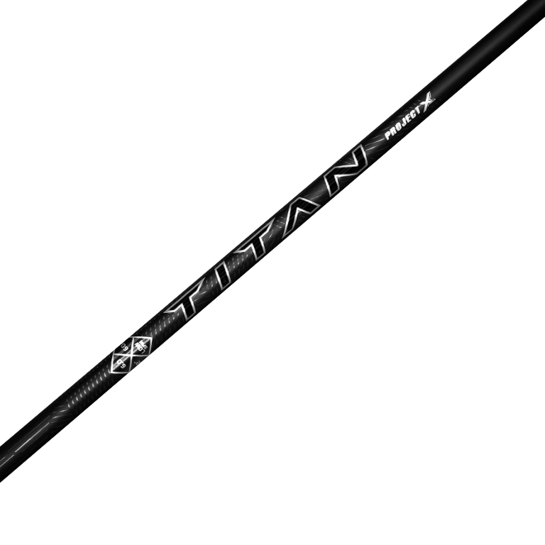 True Temper Project X TITAN wood golf shaft with a sleek finish and 60-inch length, designed for high performance.